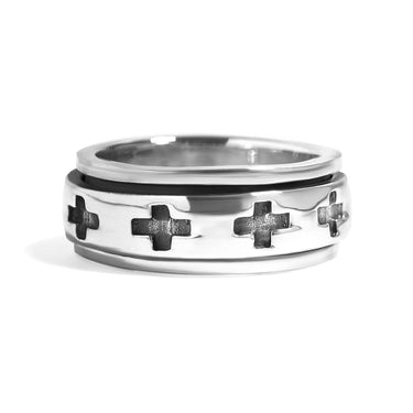 Cross Spinner Ring