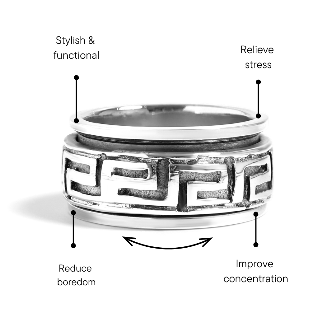 Greek Key Spinner Ring Feature Graphic