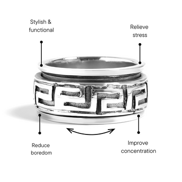 Greek Key Spinner Ring Feature Graphic