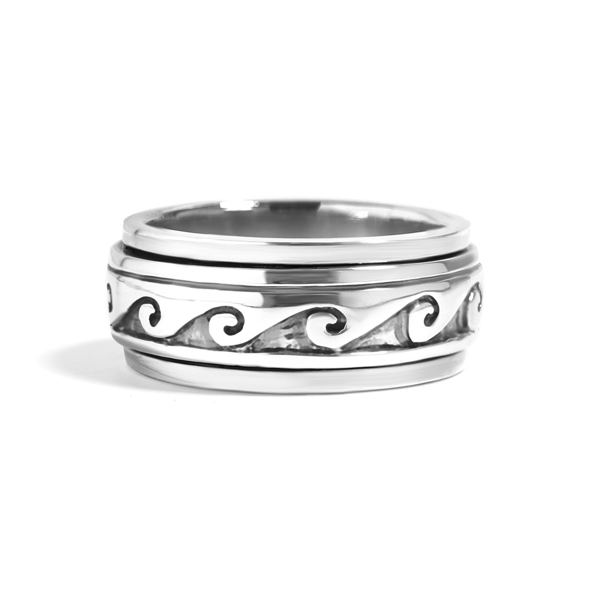 Wave Spinner Ring