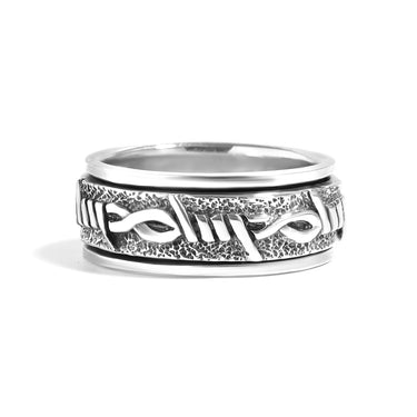 Barbed Wire Spinner Ring