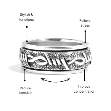 Barbed Wire Spinner Ring Feature Graphic