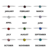 Birthstone Stacking Ring Size 3 Chart