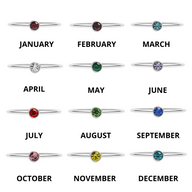 Birthstone Stacking Ring Size 3 Chart