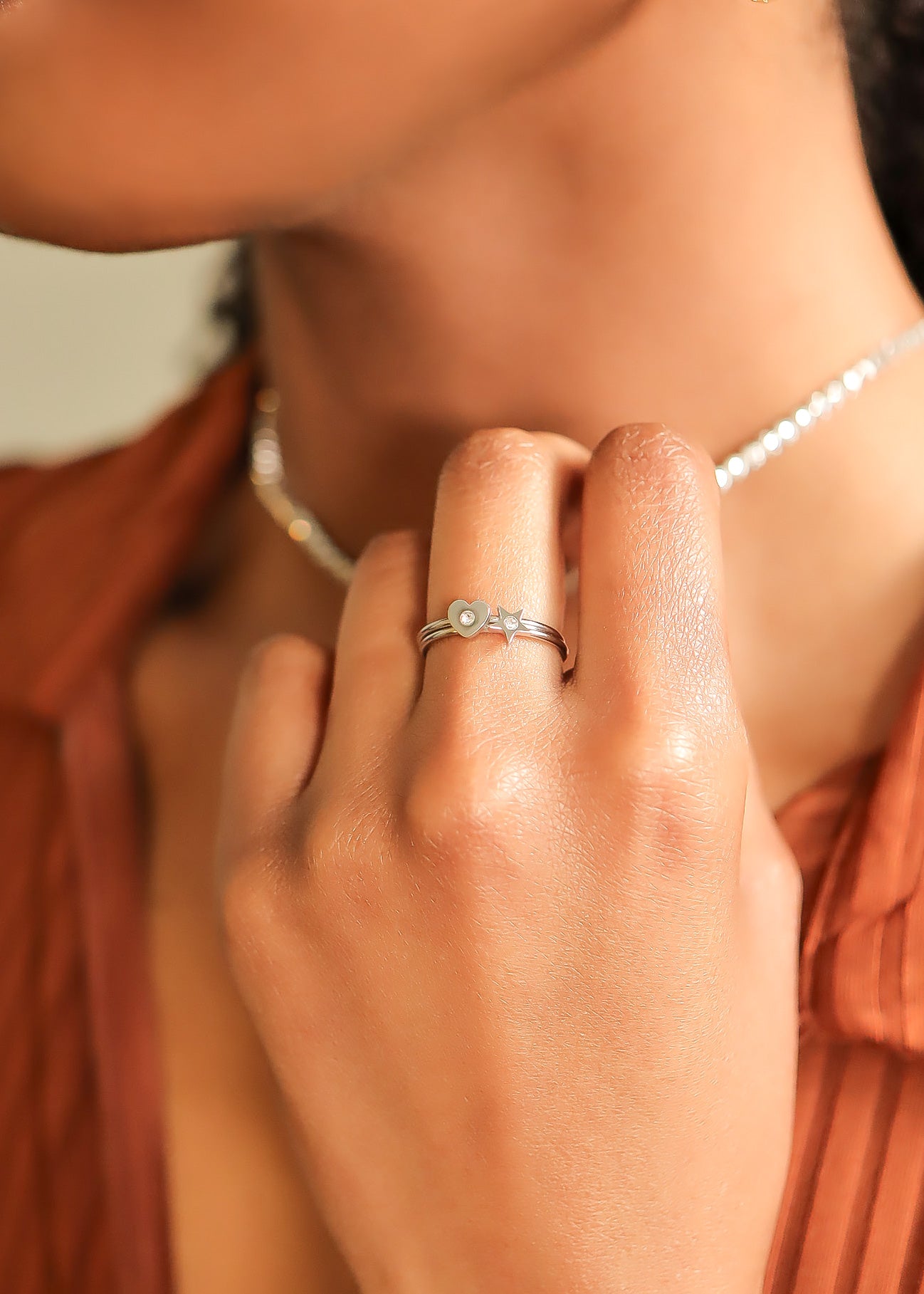 Stacking ring lifestyle photos