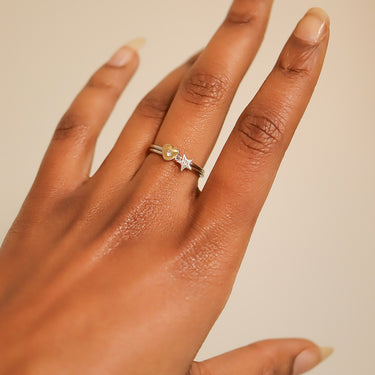 Stacking ring lifestyle photos