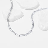 Stainless Steel Paperclip Chain Necklace CHN9761