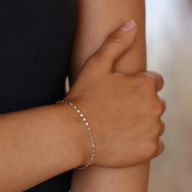 Chaîne de lèvres de 2,0 mm .925 Bijoux permanent en argent sterling - par le pied/PMJ0016