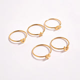18K Gold PVD Stainless Steel CZ Stone Star Symbol Ring