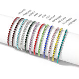 Birthstone Tennis Bracelet Labelled