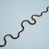 Jet Rhinestone Tennis Chain