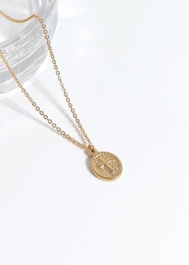 Medallion Cross Charm Lifestyle