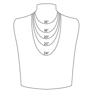 Necklace size chart