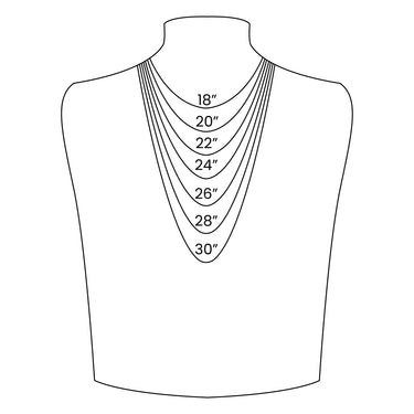 Necklace size chart