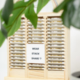 Affirmations Engraved Bracelet Display