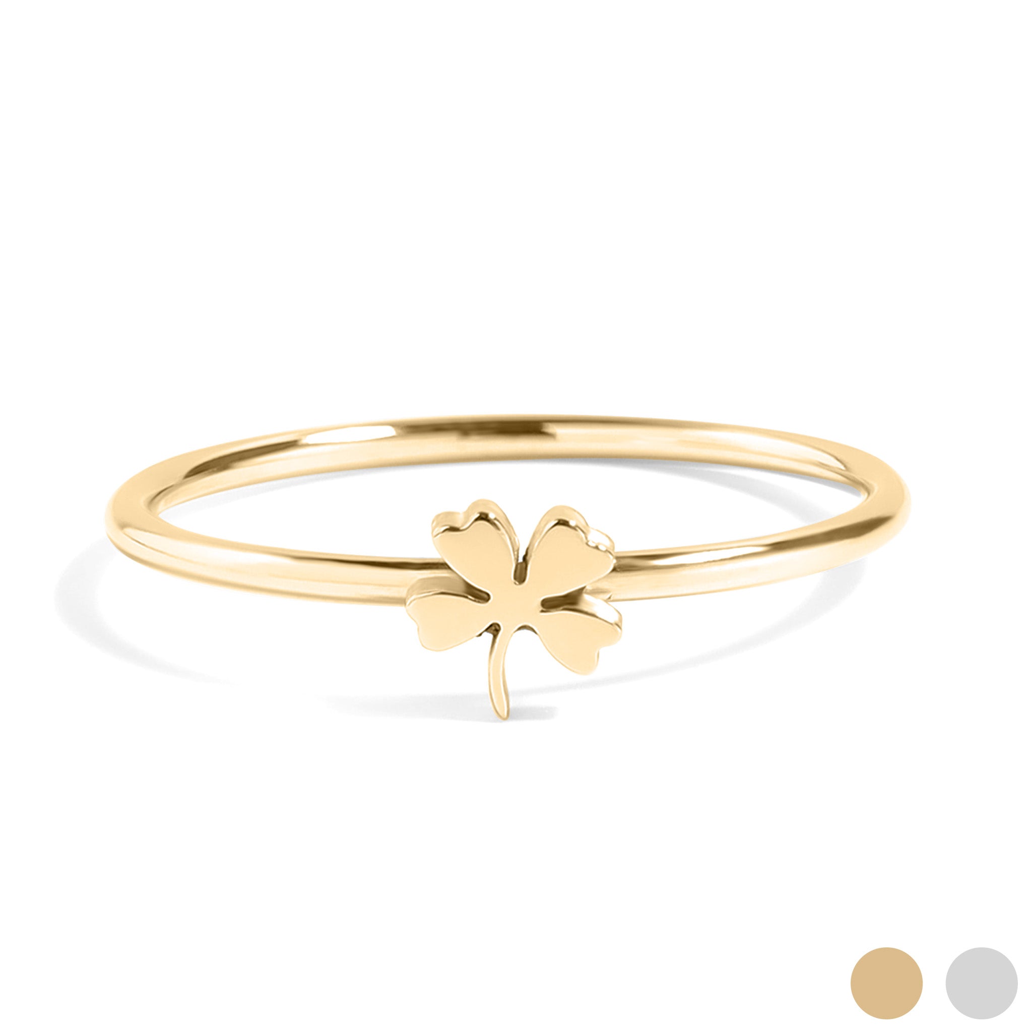 Four Leaf Clover Symbol Ring