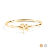 Four Leaf Clover Symbol Ring