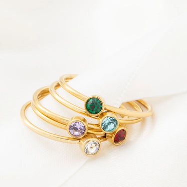 Wholesale jewelry 14K Gold Filled +™ Birthstone Stacking Ring  / ZRJ1001GF- studio 