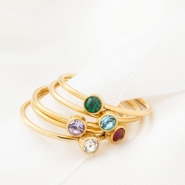 Wholesale jewelry 14K Gold Filled +™ Birthstone Stacking Ring  / ZRJ1001GF- studio 