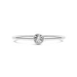 Stainless Steel Birthstone Stacking Ring