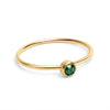18k Gold PVD Coated Stainless Steel Birthstone Stacking Ring Size 3 / ZRJ1001