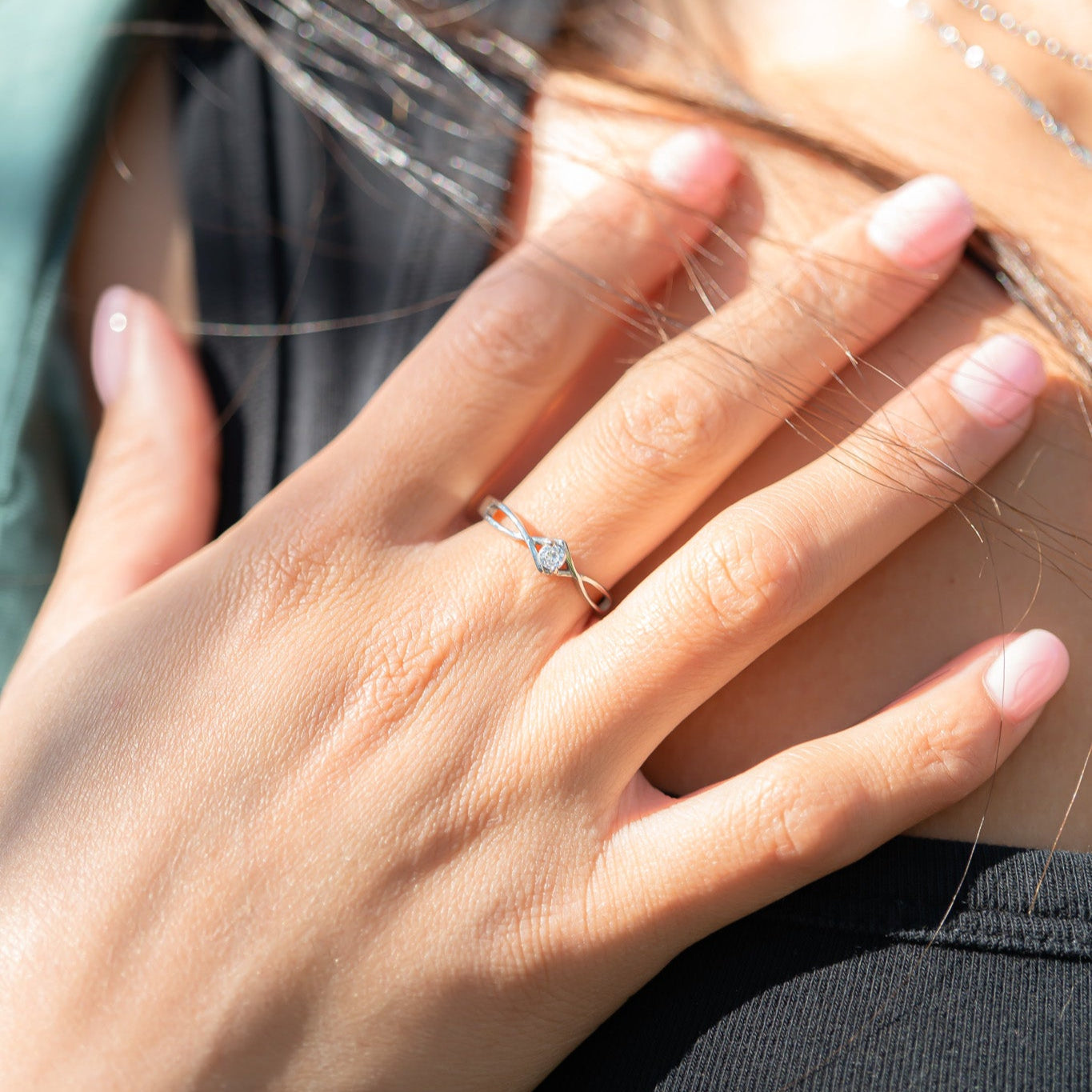 Polished CZ Ring
