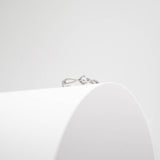 Stainless Steel Twisted Band CZ Accent Ring
