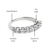 Stainless Steel CZ Ring Feature Graphic
