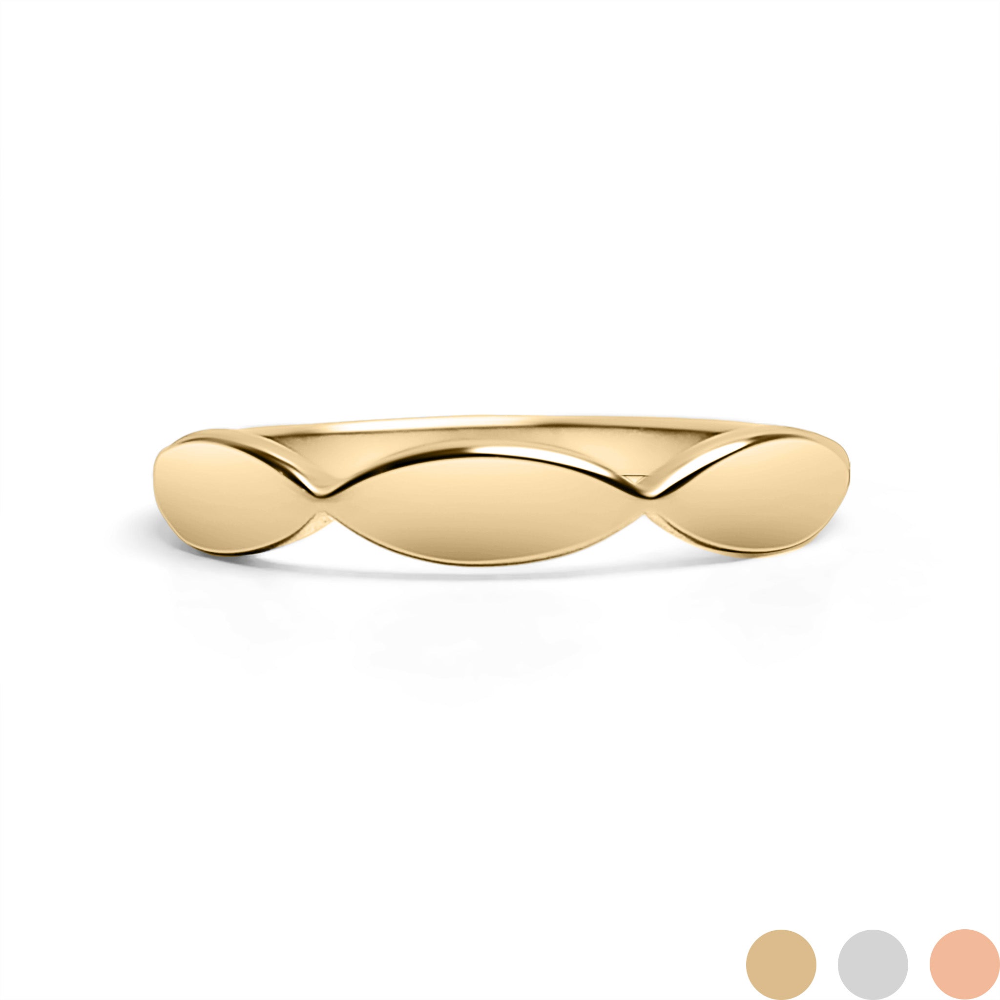 18k Gold PVD Rostfritt stål Skulpterat tomt graverbar ring / ZRJ9017