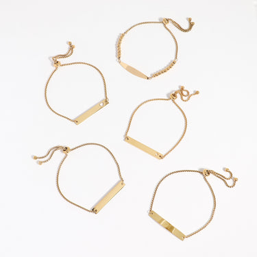 Various Stainless Steel Adjustable Engravable Bracelets Lifestyle