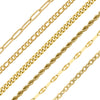 "Best Sellers" 18K Gold PVD Assorted Chain Necklace Set / BND0042