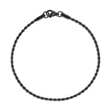 18K Gold PVD Stainless Steel Coated Rope Chain Bracelet/Anklet