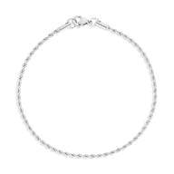 18K Gold PVD Stainless Steel Coated Rope Chain Bracelet/Anklet