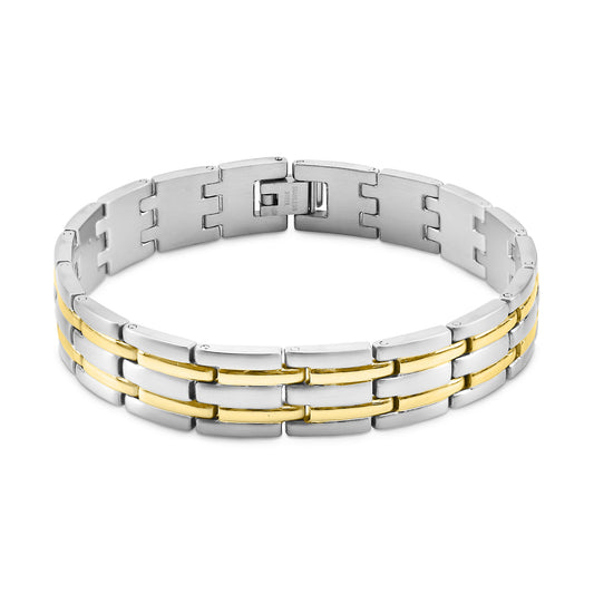 Stainless Steel & Gold PVD Coated Bracelet / BRJ2190