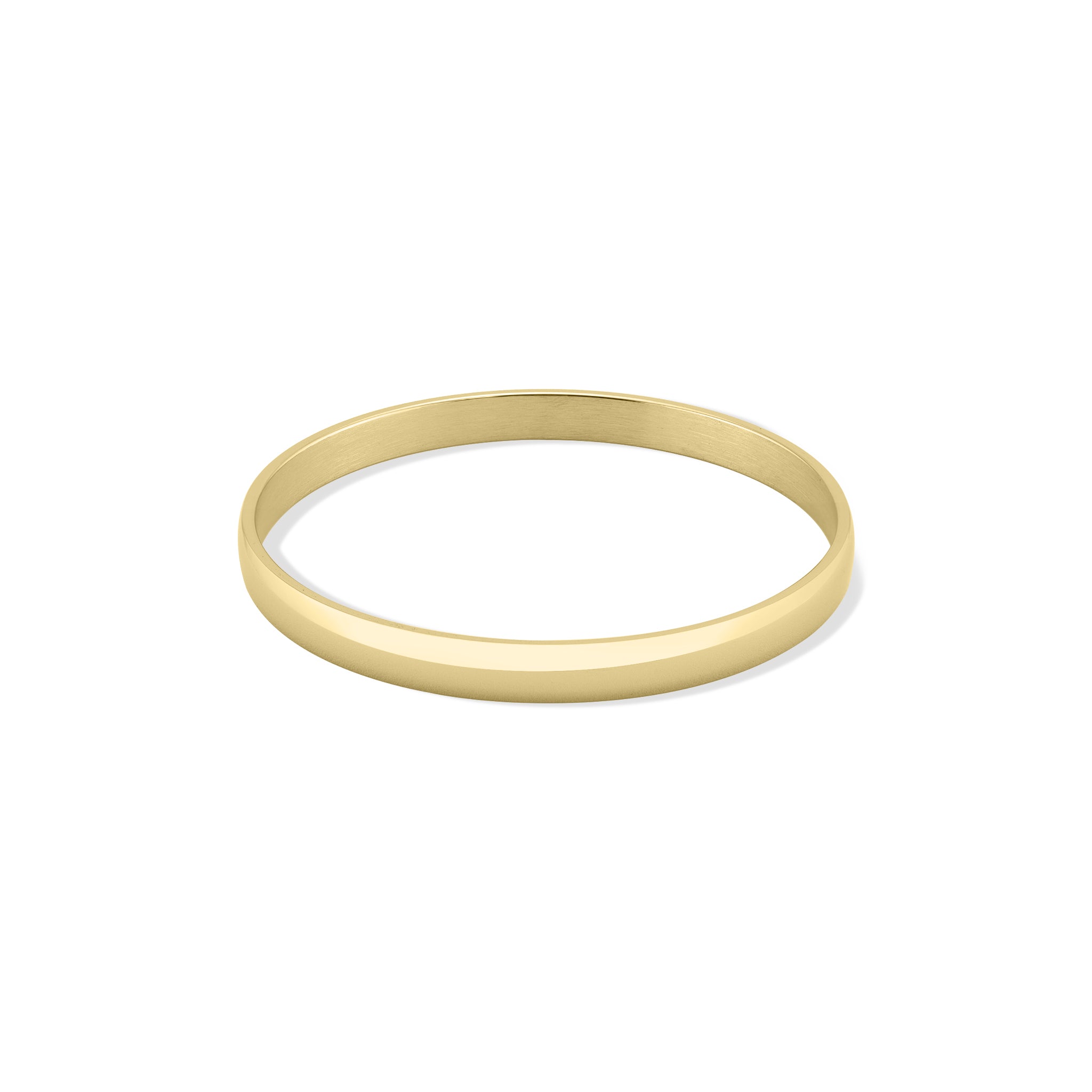 18K Gold PVD Coated Engravable Stainless Steel Bangle / BRJ9007