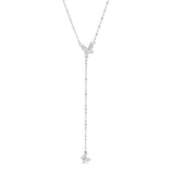 Butterfly Lariat necklace stainless steel 