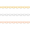 0.9mm Fine Diamond Cut Cable 14K Solid Rose Gold Permanent Jewelry Chain - By the Inch / PMJ0003