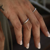 Highly Polished Rounded Stainless Steel Blank Ring Lifestyle