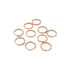 10 Pack - 3mm Size 6 Rose Gold Rounded Stainless Steel Blank Rings / CFR7008