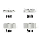 Stainless Steel flat blank rings sizes
