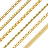 "The Classics" 18K Gold PVD Assorted Chain Necklace Set / BND0040