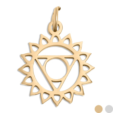 18K Gold PVD Stainless Steel Chakra Charms / PDL0176