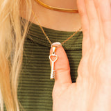 Heart Key Pendant Necklace
