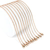 10 Pack - Rose Gold 20" Stainless Steel Loop Chain Necklace / CHN3011