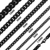 Stainless Steel Black Curb Chain Necklace / CHN7501