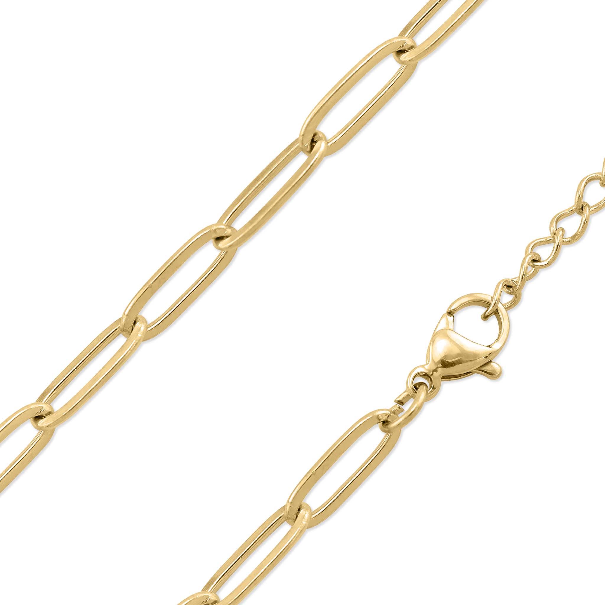 Paperclip Chain Bracelet 18K Gold – ZNZ Jewelry Affordagold