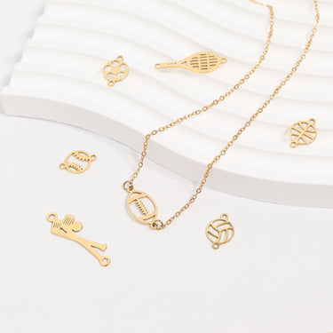 18K الذهب PVD الفولاذ المقاوم للصدأ كرة الصلب سحر / pdl0161