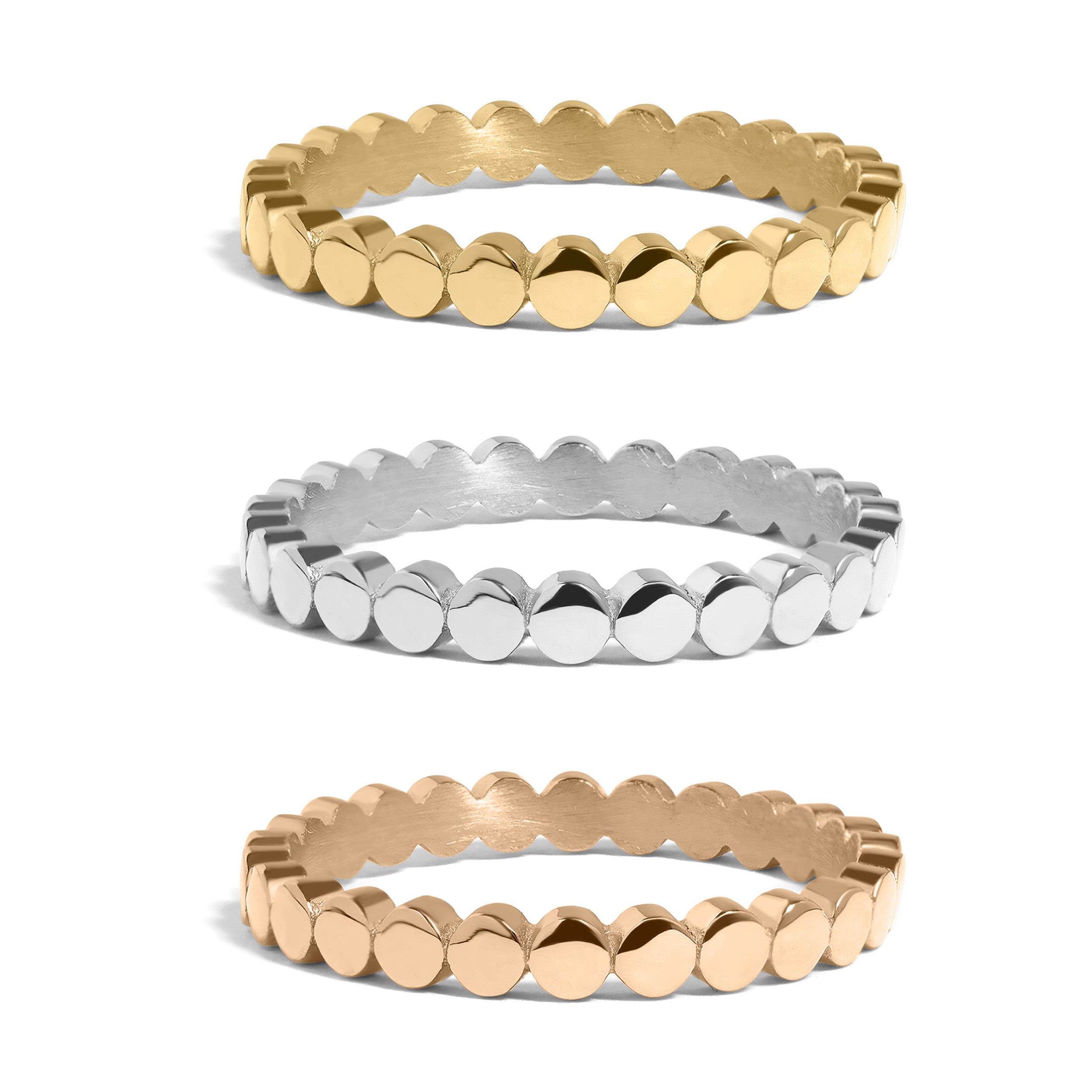 Stainless Steel PVD Coated Flat Circle Stacking Ring / CSR0009 ...