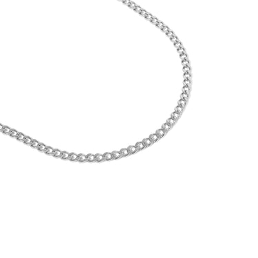 Diamond Cut Curb Chain Necklace