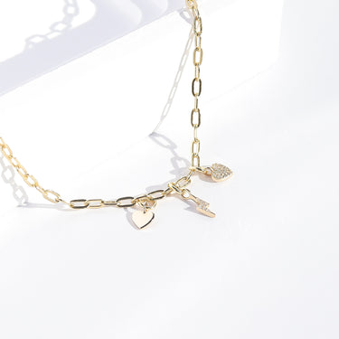 Permanent Jewelry 14K Solid Gold Heart Charm